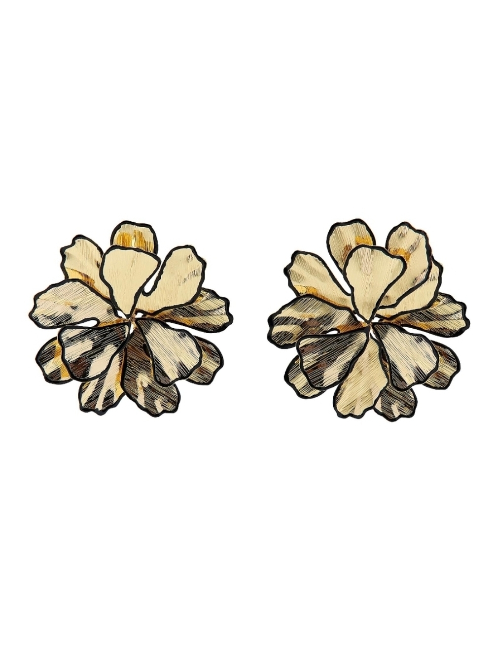 ZARA Textured Flower Earrings